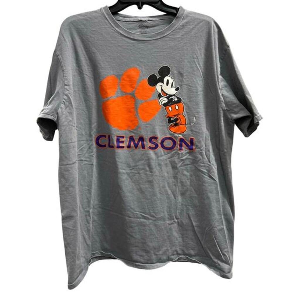 Disney short-sleeved t-shirt featuring the Clemson Tigers Mickey Mouse SZ L